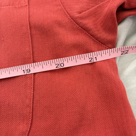 Tommy Bahama Rust Silk Blend Woven Button Front Short-Sleeve Camp Shirt - Picture 9 of 10